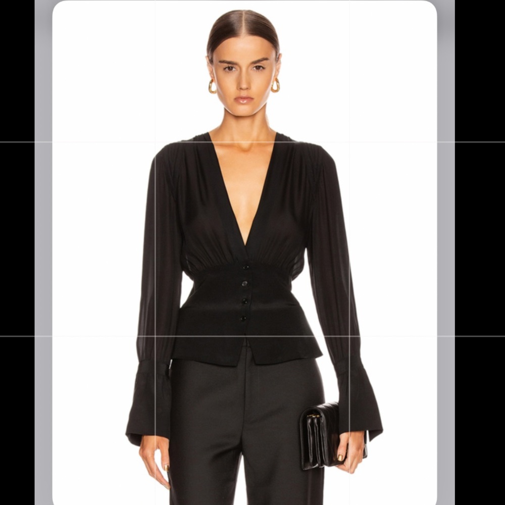 Nili Lotan black Laila top
